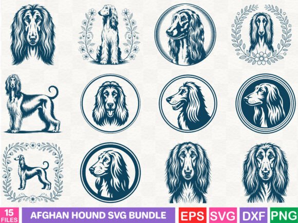 Afghan Hound SVG Bundle Review