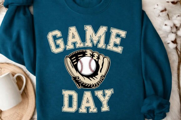 Baseball Game Day Retro Vintage Png Svg