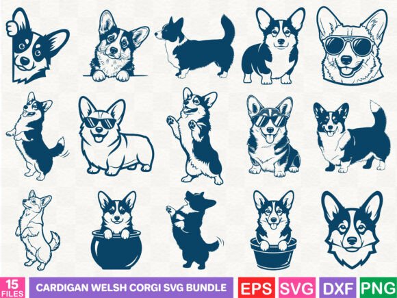 Cardigan Welsh Corgi SVG Bundle