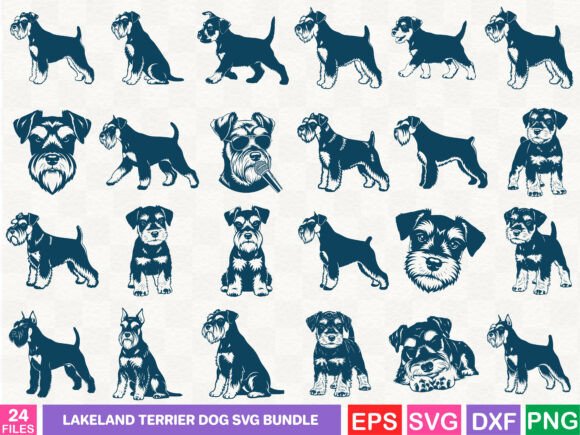 Lakeland Terrier Dog SVG Bundle
