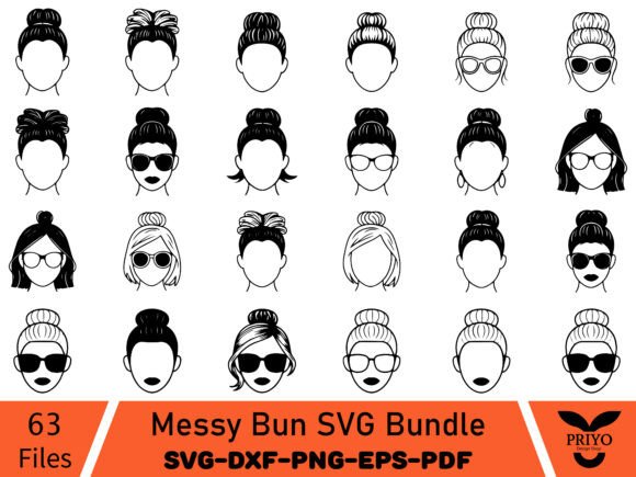 Messy Bun SVG Bundle Review