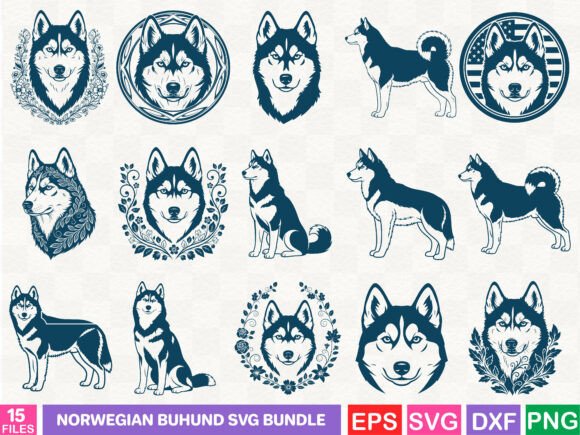 Norwegian Buhund SVG Bundle Review