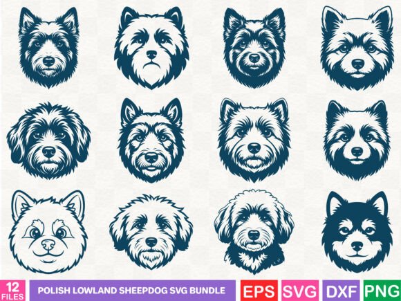 Polish Lowland Sheepdog SVG Bundle