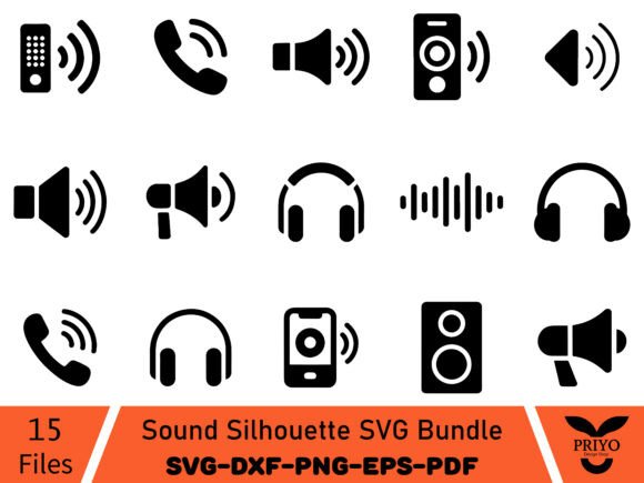Sound Silhouette SVG Bundle