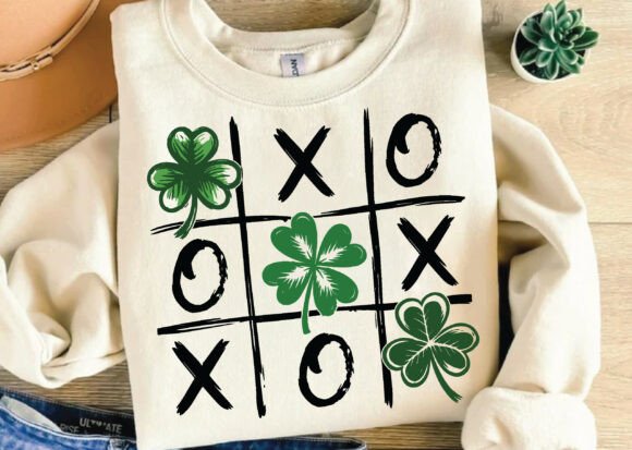St Patrick's Tic Tac Toe Funny PNG SVG