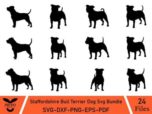 Staffordshire Bull Terrier Dog Svg