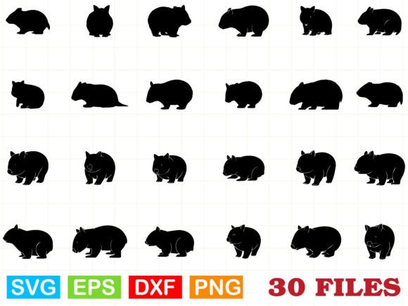 Wombat Svg, Wombat Silhouette
